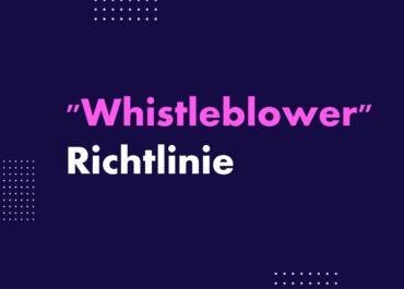 "Whistleblower" Richtlinie